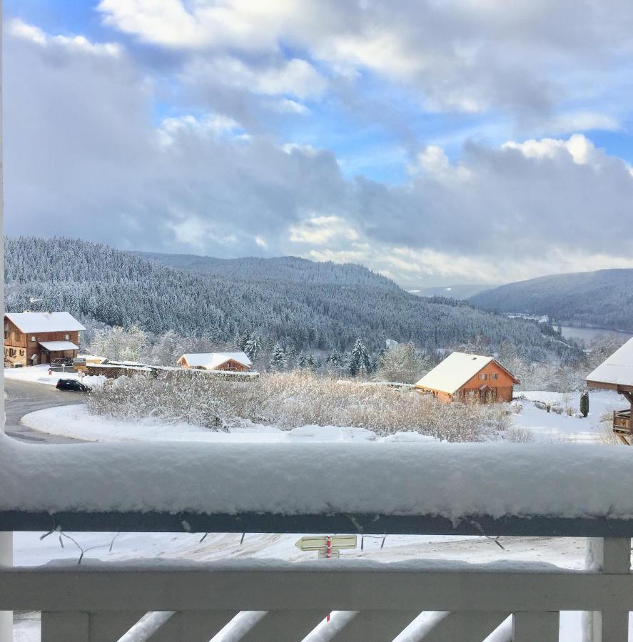 Chalet Le Flocon Bleu - Mauselaine Avec Vue Sur Le Lac De Gerardmer Exterior photo
